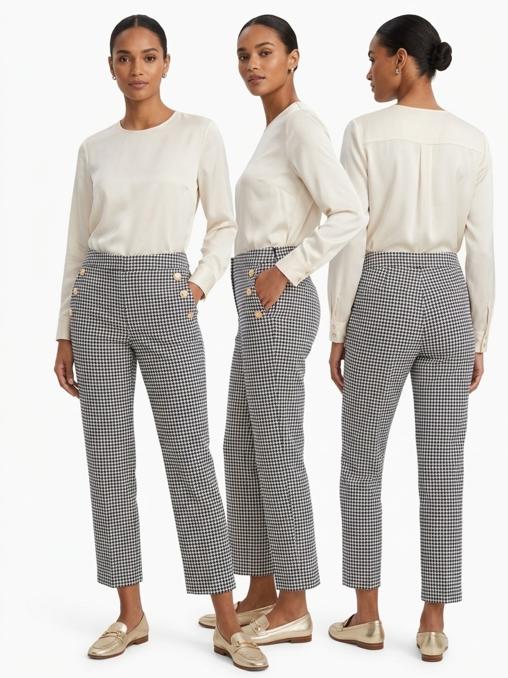 🆕NWT Cortefiel Houndstooth slacks, Sz 42 (Eur) (US 10)